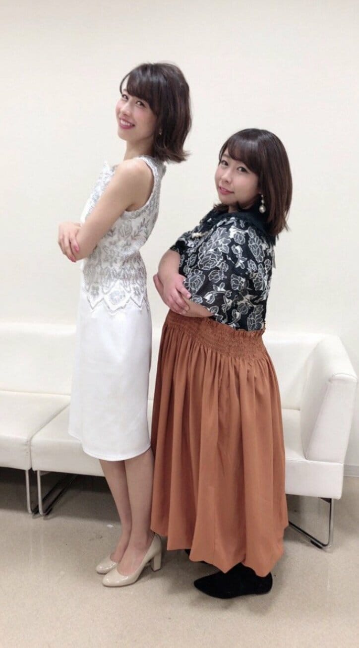 カトパン似芸人・餅田コシヒカリ、加藤アナ本人と初対面「並んでみたらね。。。笑泣」