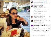 冨永愛のイタリアでピザを堪能するモグモグショットにファン絶賛「食べてるだけで絵になる」