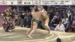 強烈ビンタが“直撃”、崩れ落ちる瞬間（複数カット）