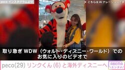 peco、息子・リンクくんと海外ディズニーを満喫「後ろ姿がryuchellそっくり」と話題に