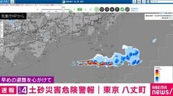 レベル4土砂災害危険警報 東京 八丈町