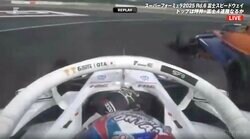 「当たってなかった？」ホンダvsホンダの同門バトルで“まさかの展開” 「かなり際どいところですね」捉えた接触の瞬間に反響