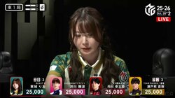 美人雀士の指先で牌がグシャ！「あー、ごめんなさい…」大物手をアガった瞬間のハプニングにファン「モタモタツモかわいい」／麻雀・Mリーグ