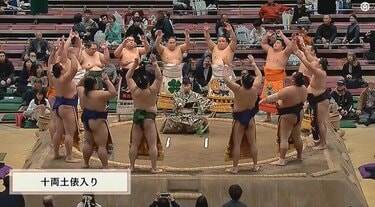 バキバキやん」力士の“ド迫力”マッチョな化粧まわしに「かっこいい