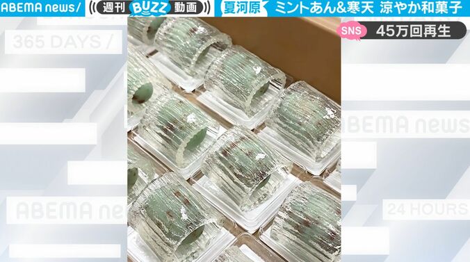 老舗京菓子店の女性職人の天才的アイデア！ 暑い夏にピッタリの見た目も味も涼しげに感じられる和菓子が話題に 1枚目