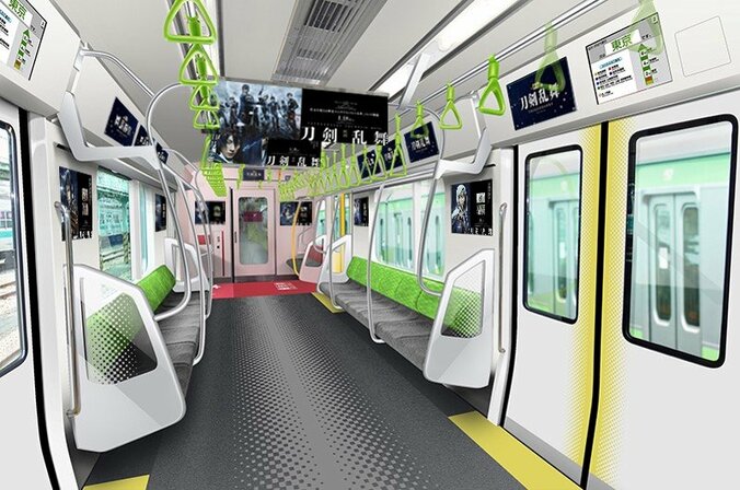 山手線でいざ出陣！ 刀剣男士が東京を駆け回る『映画刀剣乱舞』山手線ジャック 2枚目