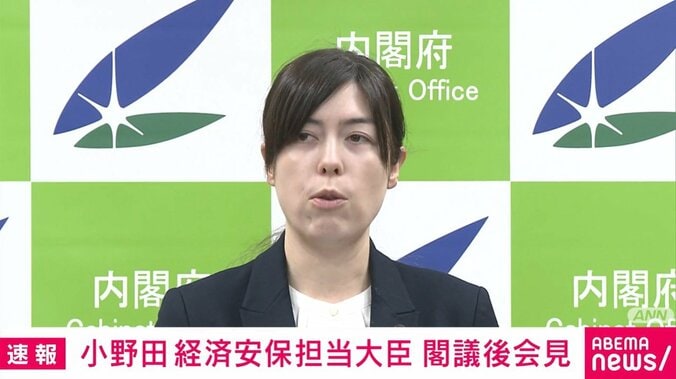 小野田紀美経済安保大臣