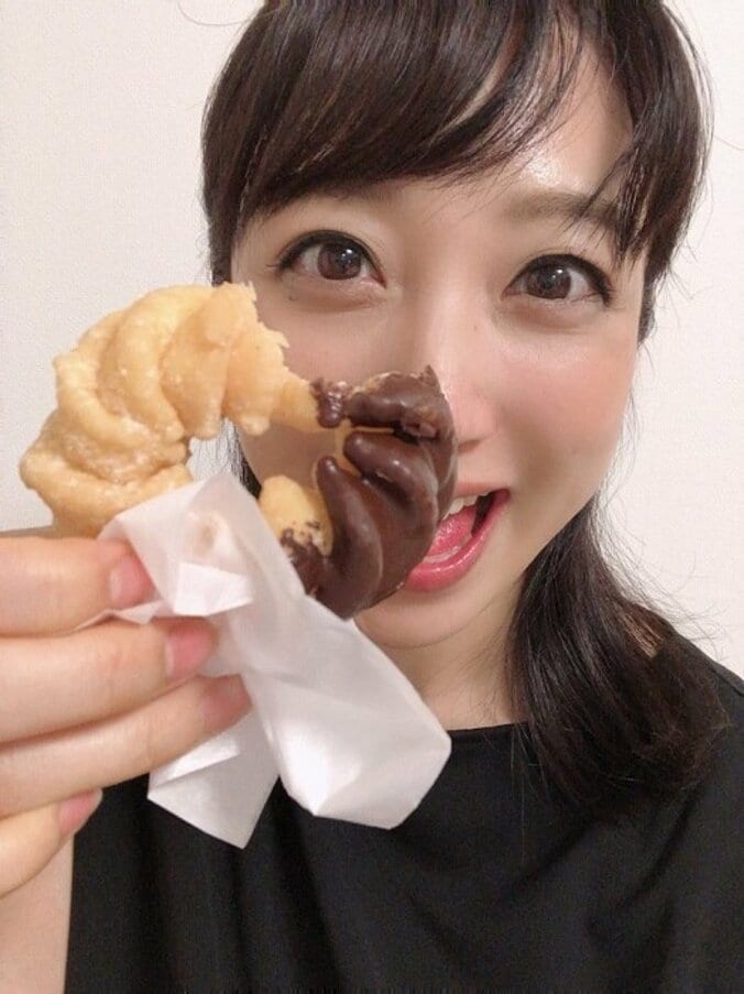 川田裕美アナ、ミスドで“特に美味しかった”ドーナツを堪能「また行きたいなー」 1枚目