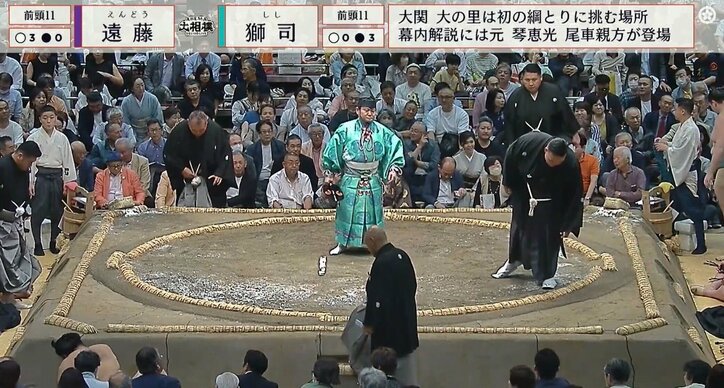 【写真・画像】取組中に審判長が手を挙げる突如の“珍事”にどよめき「どうした？」「何があったの？」結末に称賛の声「よく見てた」　1枚目