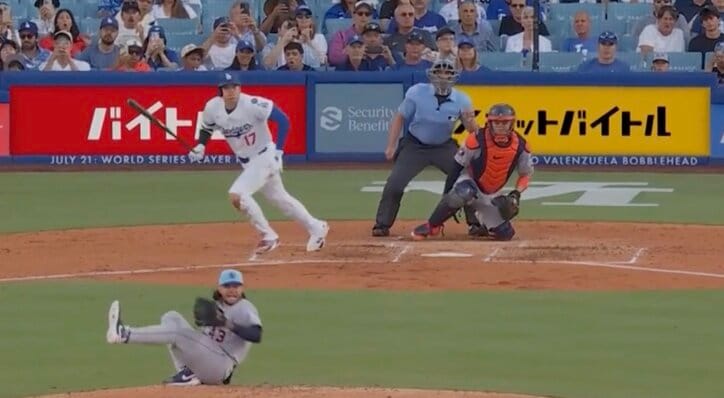 【写真・画像】球場騒然！ 大谷翔平、怠慢守備の隙をつく“爆速走塁”「めっちゃ速い」 とんでもないスピード→あっという間に“神ホームイン”　1枚目