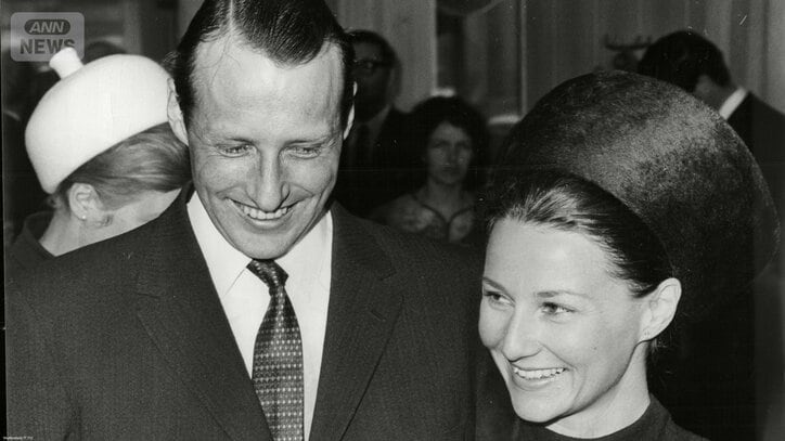 ハラルド国王（当時は皇太子）とソニア妃　1969年3月19日