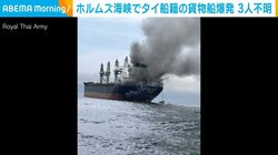 ホルムズ海峡でタイ船籍の貨物船爆発 3人不明