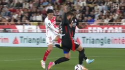 「最高の仕事した」モナコ南野拓実、今季リーグ6得点目でチームをCL出場権に導く先制点！3人に囲まれながらシザーズ＆股抜き→低弾道ショット炸裂