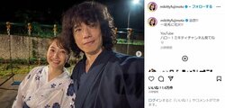 藤本美貴＆庄司智春“浴衣花火2ショット”に「あ～可愛いすぎ」「憧れ夫婦」の声