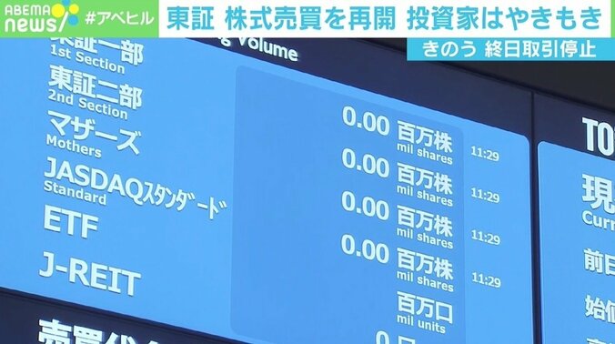 東証再開も…前日の“終日取引停止”に投資家やきもき 「信用取引の金利1日分は補償して」 4枚目