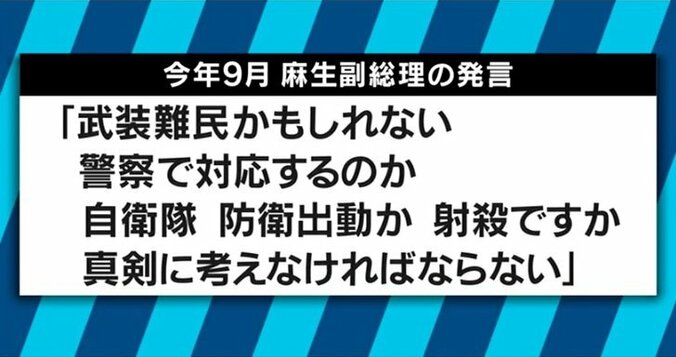 もし北の武装難民が上陸したら…叩かれた麻生氏の「射殺」発言　有本香氏「最悪の事態を想定し議論するのが国防」 2枚目