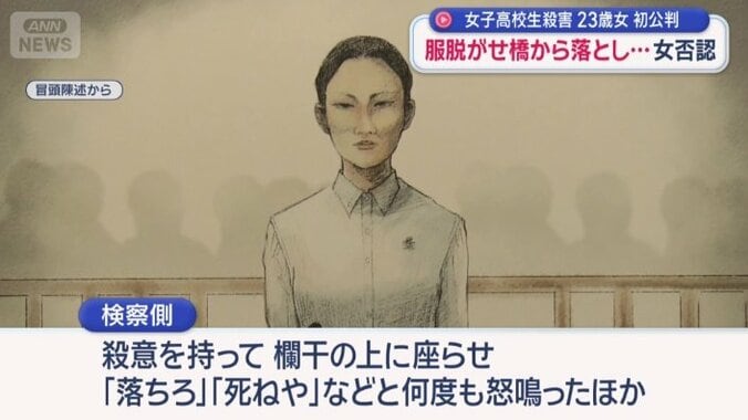 女子高校生を欄干の上に座らせて…