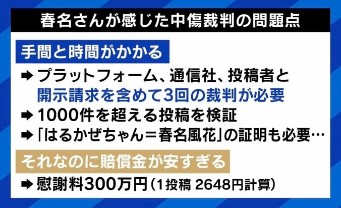【写真・画像】春名風花「“お金もらえていいね”と言われたことも」 誹謗中傷10年…裁判に決着もコスパ悪い？課題は　4枚目