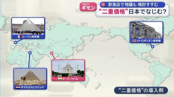 世界の観光地でも広がる