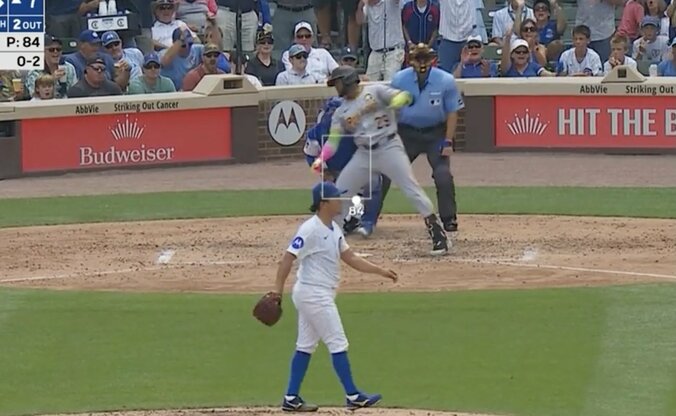 【写真・画像】ウソでしょ？ 大谷翔平の“足”に強肩野手もイライラ「速すぎw」とんでもないスピードで“爆速生還”「加速エグい」　1枚目