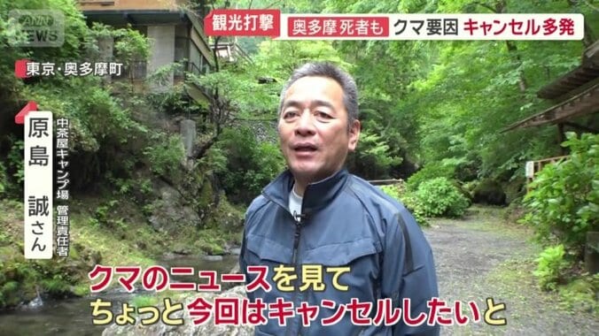 中茶屋キャンプ場　管理責任者　原島誠さん