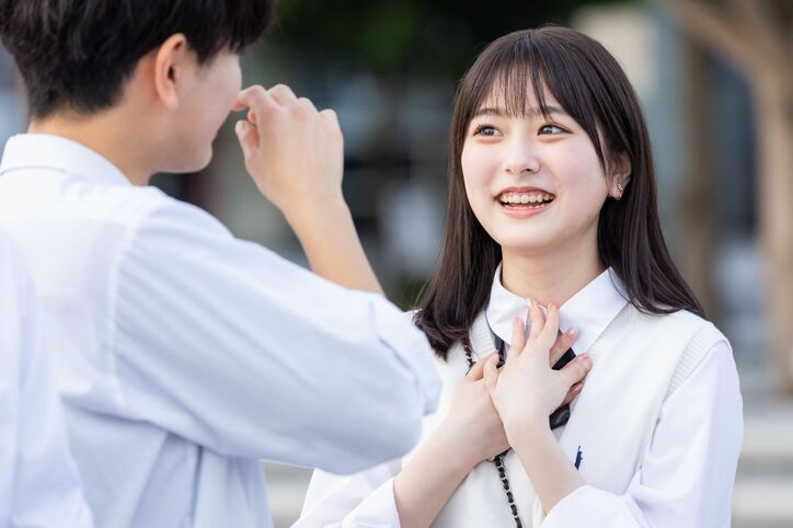 高1美女、高3男子と急接近で早くも両想い？“お互い恋愛経験なし”にノンスタ井上「ここの共通点大きい」『今日好き』卒業編2023第1話