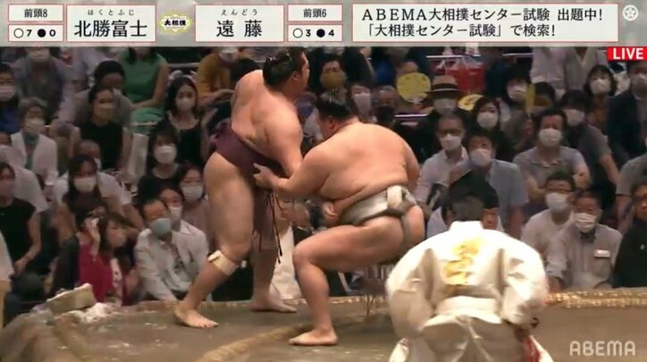 北勝富士、無傷の8連勝で“単独トップ”自身初の中日勝ち越し決定　元若乃花「“優勝してやろう”という気持ちで良い このまま乗っていって欲しい」