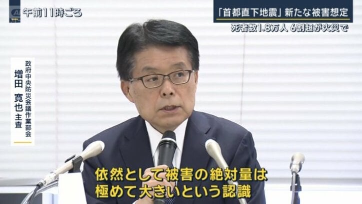 政府中央防災会議作業部会　増田寛也主査