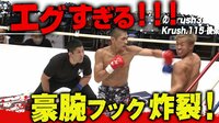 【映像】フェイントから見事な“豪腕フック”