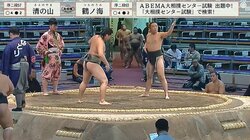 19歳力士、“一見の価値あり”な足ピンの四股を披露 15歳力士の華麗な上手投げで敗れるも確かな存在感