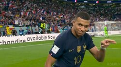 世界的に流行しちゃう？得点王候補・エムバペ、ゴール後にご機嫌「1、2、GOAL！」な指サイン