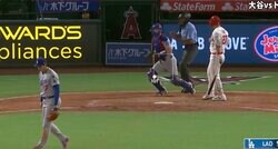 どうした…？ 大谷翔平の投球に“イライラ”「これは悔しい」162キロ剛速球を“ズバン”→トラウトの様子がおかしくなる「ここは手が出ない」