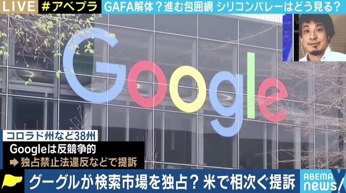 米Googleに相次ぐ提訴 ひろゆき氏「やはり使いやすいとなると制限しても誰も得しないのでは」 競争に歪みはある？ 1枚目