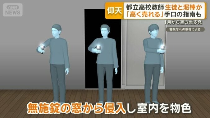 教え子の高校生2人と一緒に