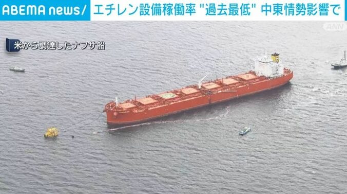 米から調達したナフサ船