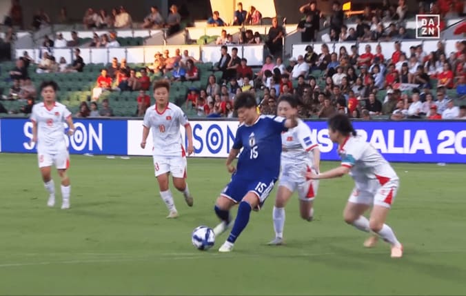 神トラップから間髪入れずにフィニッシュする藤野あおば