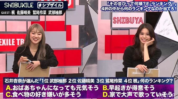 E-girls佐藤晴美＆鷲尾伶菜は携帯を見ない！？メンバーから見たランキングに驚き 5枚目