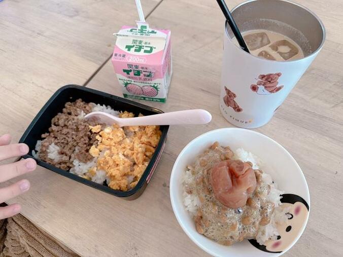  辻希美、新学期がスタートした日の自身の朝食を公開「納豆梅干しご飯」  1枚目