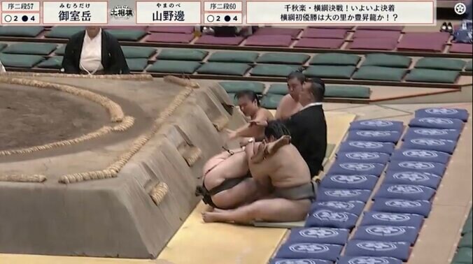 まわし蹴りをキャッチした瞬間