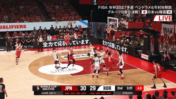 韓国の３人に囲まれた富樫勇樹だったが…