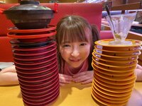 もえのあずき『念願のスシローさん♪』