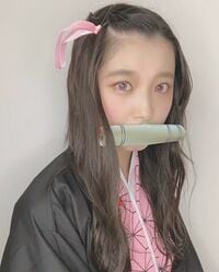 「ほんまにそっくり」「本物やん」モデル・松尾悠花の「鬼滅の刃」禰豆子コスに絶賛の声