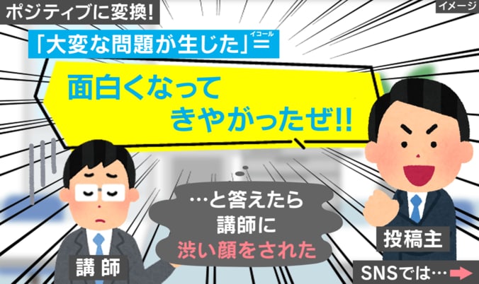 管理職向け研修で壮大な“ポジティブ変換”