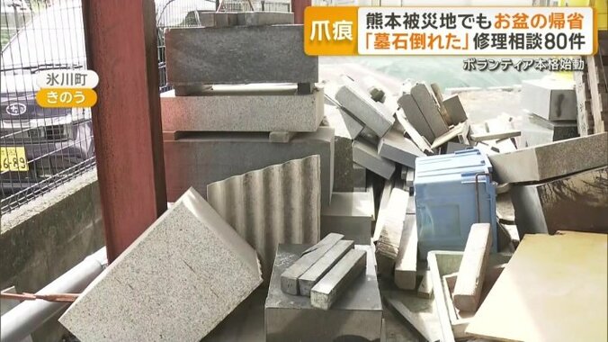 作業場も被害を受けた