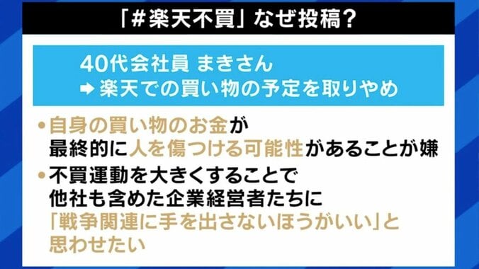「＃楽天不買」なぜ投稿？