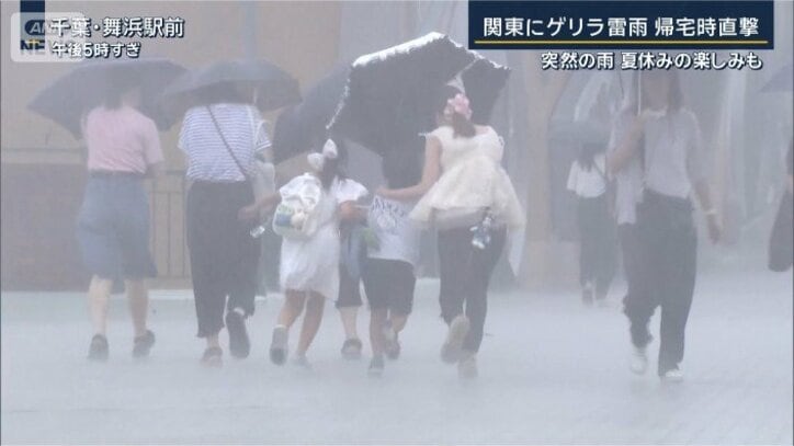 都心“12年ぶり”雨量で祭りが一変 夏休みの楽しみも…関東にゲリラ雷雨 帰宅時直撃
