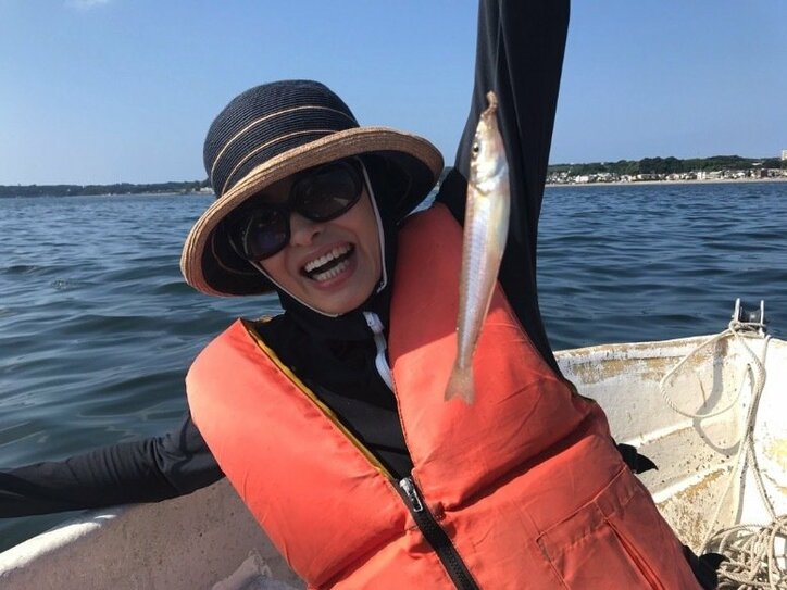 田中美奈子、家族で釣りに出掛けたことを報告「さぁ～誰が一番釣るかな？？」