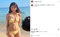 豊田ルナ、黄色ビキニが際立つオフショットに反響「可愛くてNice Body」「最高です」