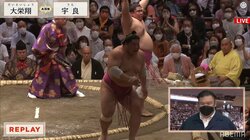 新技「宇良バレリーナ」完成か！？土俵際でクルリと回転、バンザイまで 館内喝采「闘牛士だな」「くるりんぱ」