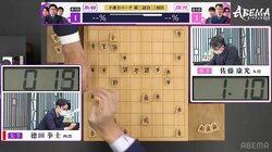 超早指し戦でも珍しいハプニング イケメン新人・徳田拳士四段とレジェンド棋士「手がぶつかりましたね！？」 視聴者もドキドキ／将棋・ABEMAトーナメント